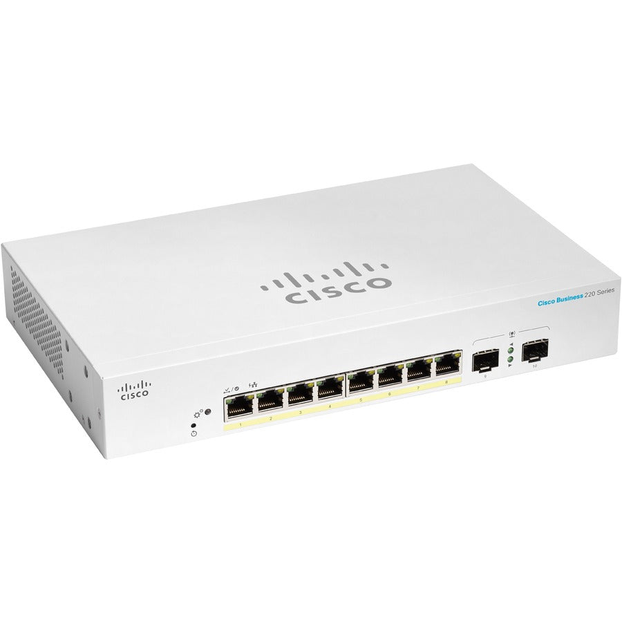 Cbs220 Smart 8Port Ge Poe Ext,Ps 2X1G Sfp