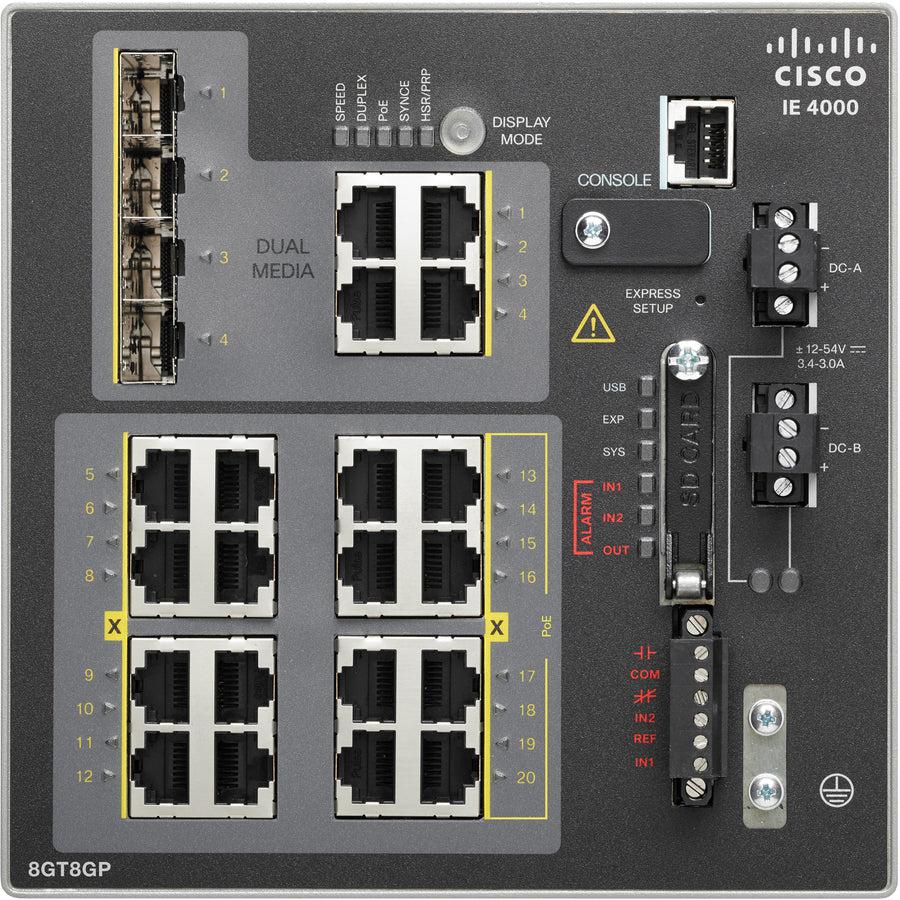 Cisco Ie-4000-8Gt8Gp4G-E Industrial Ethernet Switch