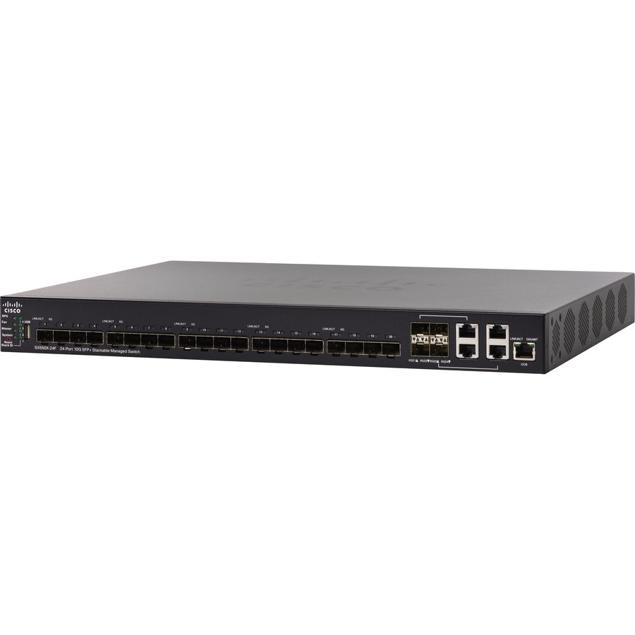 Cisco Sx550X-24F 24-Port 10G Sfp+ Stackable Managed Switch Sx550X-24F-K9-Uk