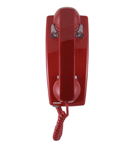 Classic VoIP Wall Phone Auto Dialer Red VK-K-1900W-IP-RED