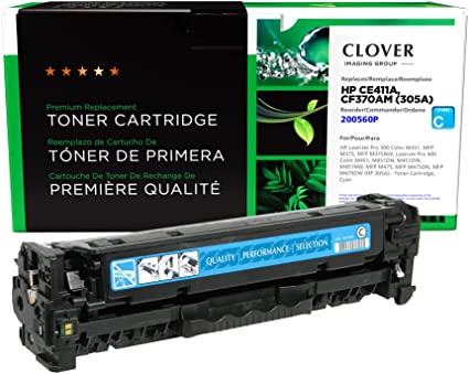 Clover Technologies Remanufactured Laser Toner Cartridge - Alternative For Hp 305A (Ce411A) - Cyan - 1 Each