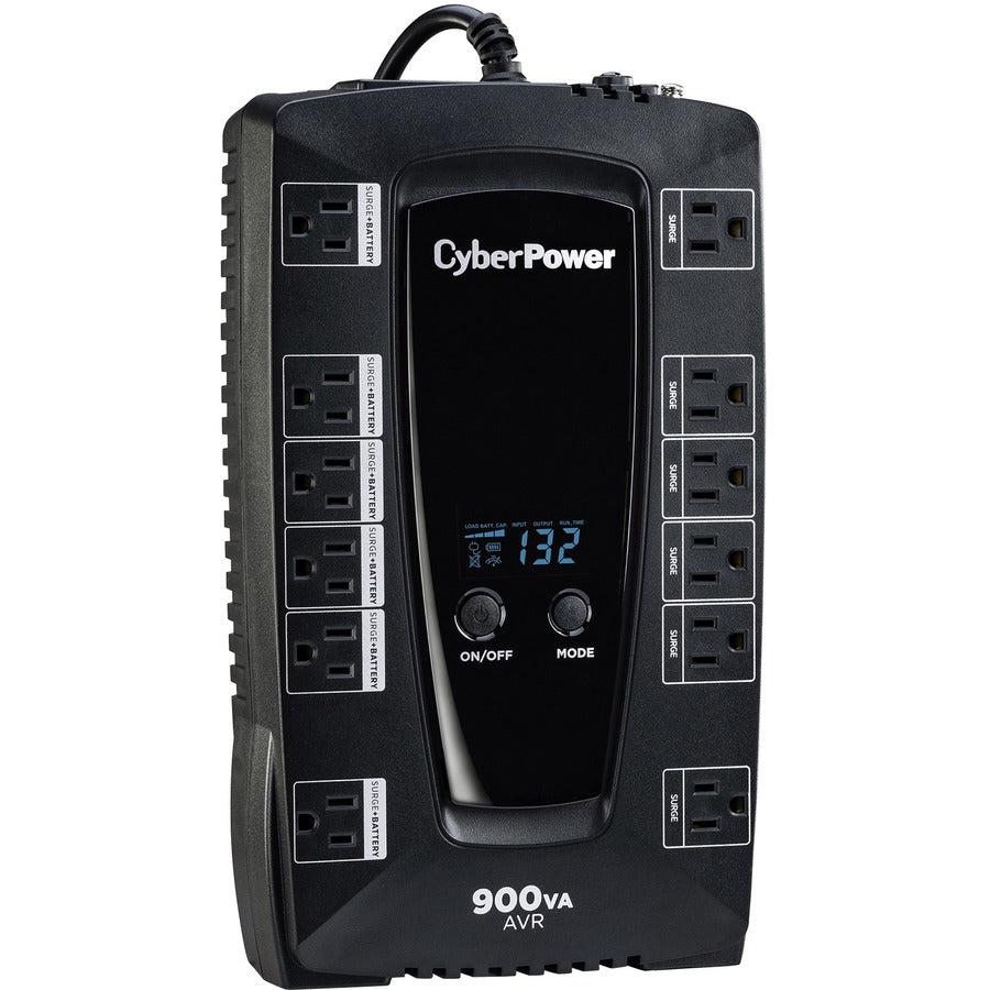 Cyberpower Avrg900Lcd Uninterruptible Power Supply (Ups) Line-Interactive 0.9 Kva 480 W 12 Ac Outlet(S)