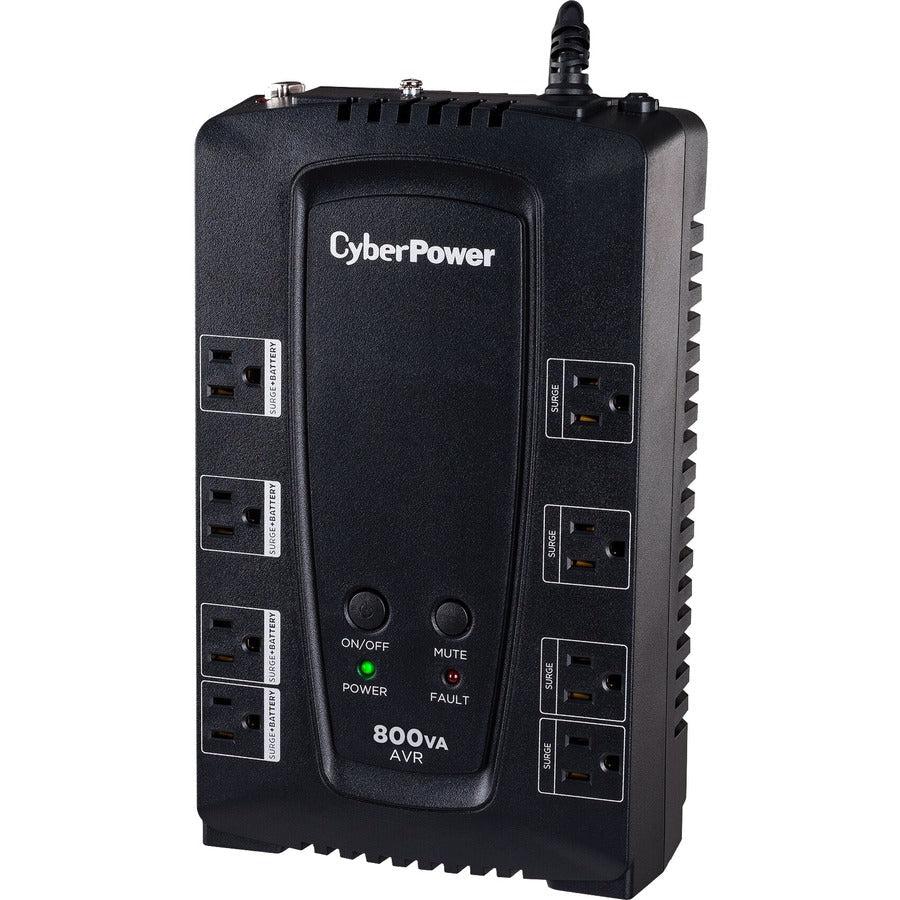 Cyberpower Cp800Avr Uninterruptible Power Supply (Ups) Line-Interactive 0.8 Kva 450 W