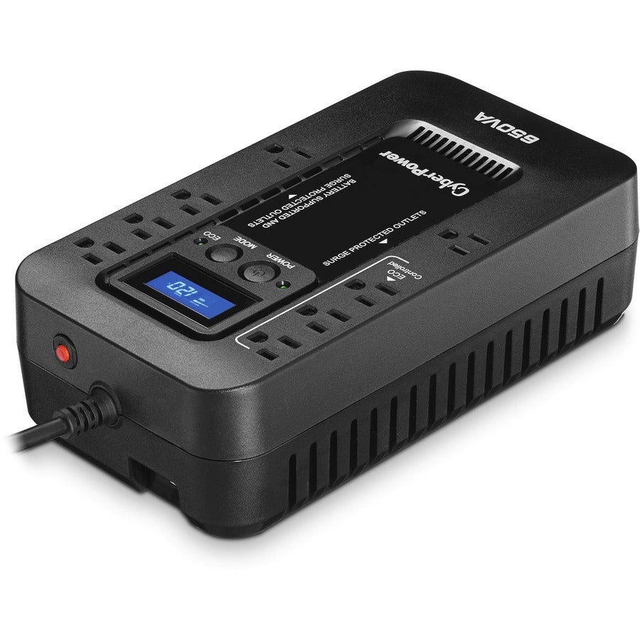 Cyberpower Ec650Lcd Uninterruptible Power Supply (Ups) Standby (Offline) 0.65 Kva 390 W 8 Ac Outlet(S)