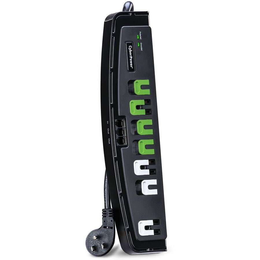 Cyberpower P705G Surge Protector Black 7 Ac Outlet(S) 125 V 1.5 M