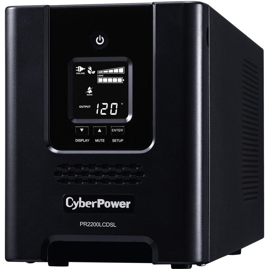 Cyberpower Pr2200Lcdsl Uninterruptible Power Supply (Ups) Line-Interactive 2.07 Kva 1980 W 7 Ac Outlet(S)