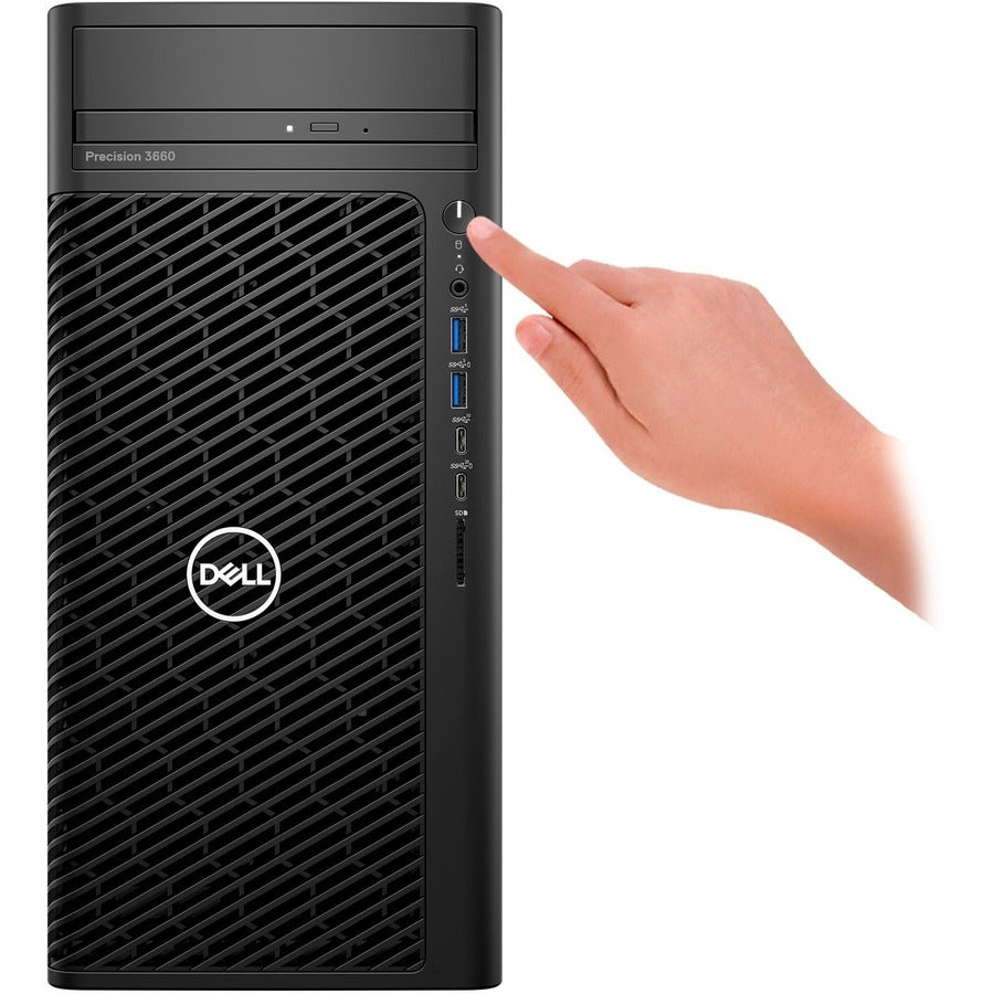Dell Precision 3000 3660 Workstation - Intel Core I7 Dodeca-Core (12 Core) I7-12700 12Th Gen 2.10 Ghz - 16 Gb Ddr5 Sdram Ram - 512 Gb Ssd - Tower - Black 4Ctr8