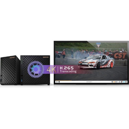 Drivestor 4Bay Nas Enclosure,Quad-Core 1Gb Ram 2.5Gbe Usb3.2