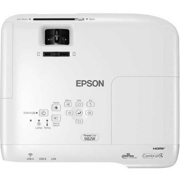 Epson Powerlite 982W Data Projector 4200 Ansi Lumens 3Lcd Wxga (1280X800) White