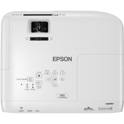 Epson Powerlite V11H982020 Data Projector Standard Throw Projector 3600 Ansi Lumens 3Lcd Xga (1024X768) White