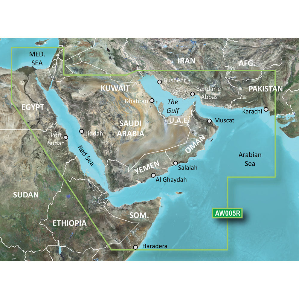 Garmin BlueChart&reg; g3 HD - HAW005R - The Gulf &amp; Red Sea - microSD&trade;/SD&trade;