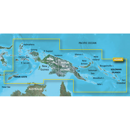 Garmin BlueChart&reg; g3 HD - HXAE006R - Timor Leste/New Guinea - microSD&trade;/SD&trade;