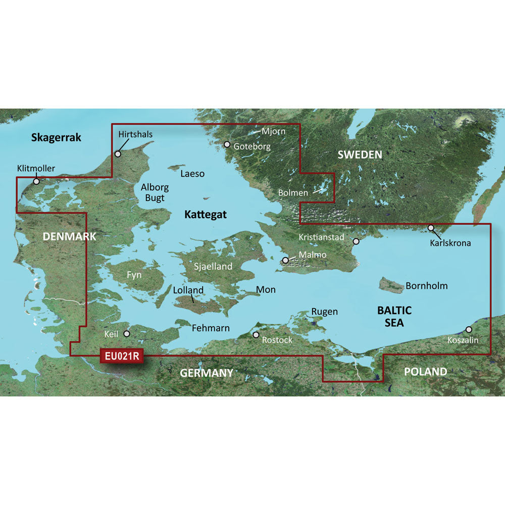 Garmin BlueChart&reg; g3 HD - HXEU021R - Denmark East &amp; Sweden Southeast - microSD&trade;/SD&trade;