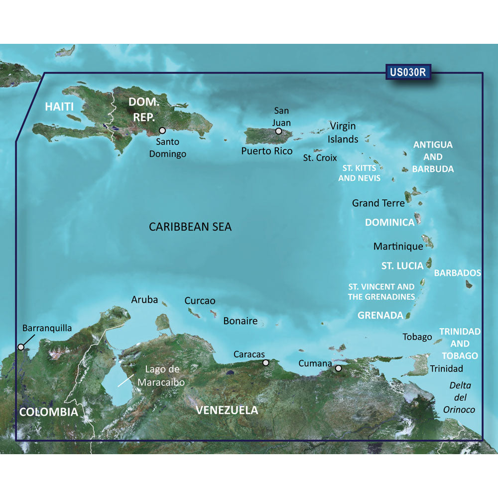 Garmin BlueChart&reg; g3 HD - HXUS030R - Southeast Caribbean - microSD&trade;/SD&trade;