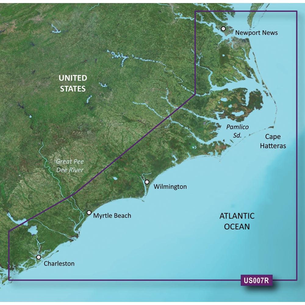 Garmin BlueChart&reg; g3 Vision&reg; HD - VUS007R - Norfolk - Charleston - microSD&trade;/SD&trade;