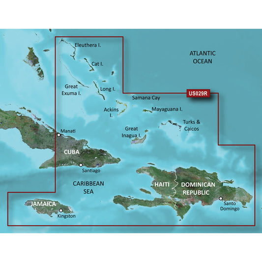 Garmin BlueChart&reg; g3 Vision&reg; HD - VUS029R - Southern Bahamas - microSD&trade;/SD&trade;