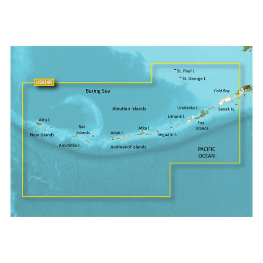 Garmin BlueChart&reg; g3 Vision&reg; HD - VUS034R - Aleutian Islands - microSD&trade;/SD&trade;