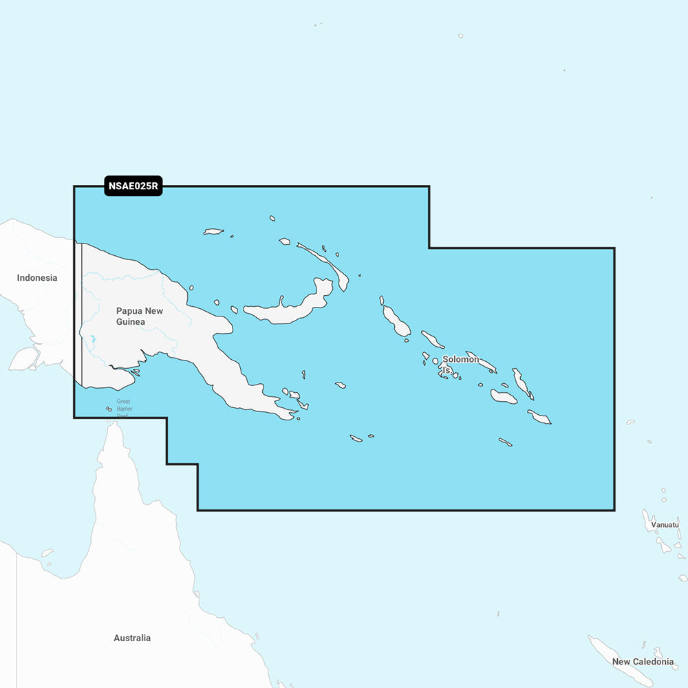 Garmin Navionics+ NSAE025R - Papua New Guinea &amp; Solomon Islands - Marine Chart