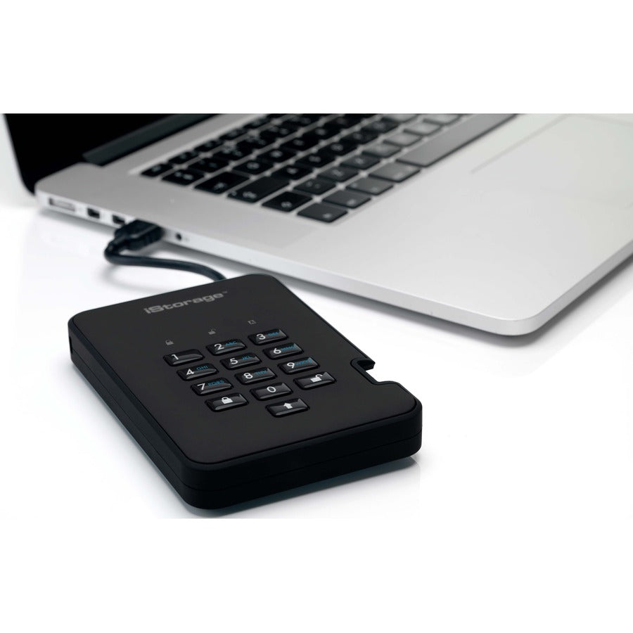 Istorage Diskashur2 1 Tb Portable Rugged Hard Drive - 2.5" External - Phantom Black - Taa Compliant