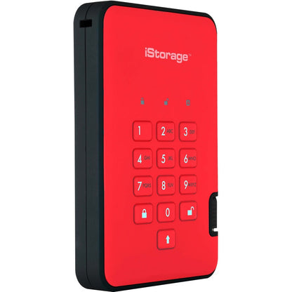 Istorage Diskashur2 2 Tb Portable Rugged Solid State Drive - 2.5" External - Red - Taa Compliant IS-DA2-256-SSD-2000-R