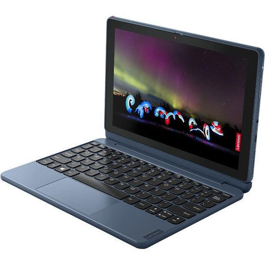 Lenovo 10W 82St0001Us 10.1" Touchscreen Detachable 2 In 1 Notebook - Wuxga - 1920 X 1200 - Qualcomm Snapdragon Octa-Core (8 Core) 2.55 Ghz - 4 Gb Total Ram - 4 Gb On-Board Memory - 64 Gb Flash Memory - Abyss Blue