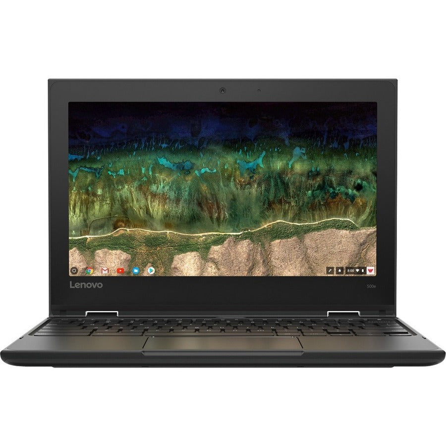 Lenovo 500E Chromebook 29.5 Cm (11.6") Touchscreen Hd Intel® Celeron® N 8 Gb Lpddr4-Sdram 64 Gb Emmc Wi-Fi 5 (802.11Ac) Chrome Os Black