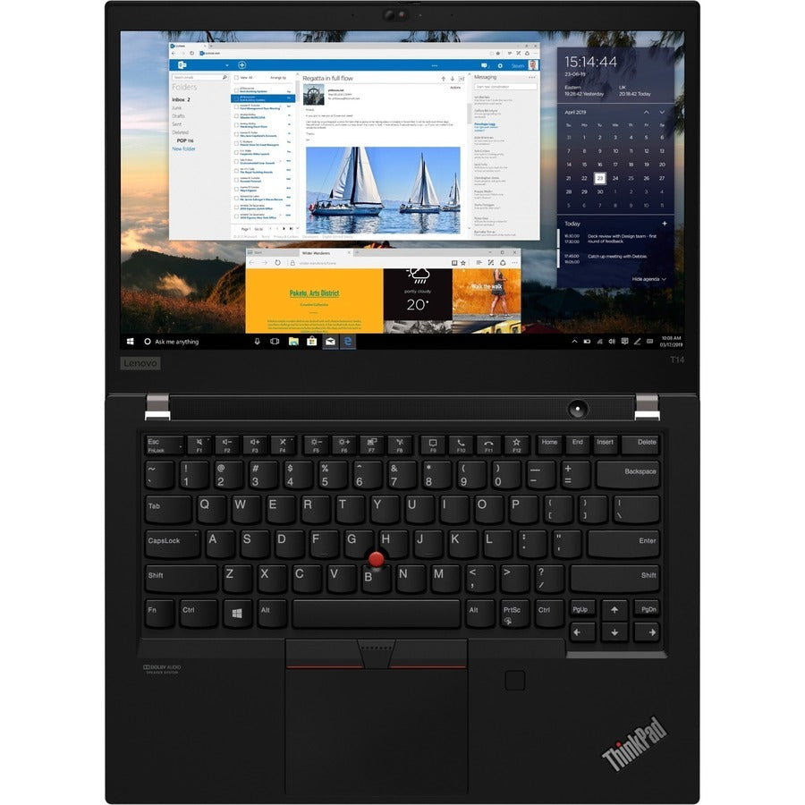 Lenovo Thinkpad T14 Gen 2 20W0011Eus 14" Touchscreen Notebook - Full Hd - 1920 X 1080 - Intel Core I7 11Th Gen I7-1185G7 Quad-Core (4 Core) 3 Ghz - 16 Gb Total Ram - 16 Gb On-Board Memory - 512 Gb Ssd - Black
