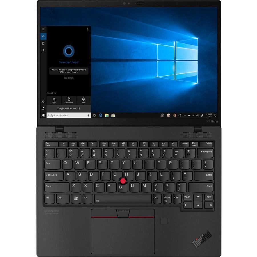 Lenovo Thinkpad X1 Nano Notebook 33 Cm (13") 2K Ultra Hd Intel® Core™ I7 16 Gb Lpddr4X-Sdram 512 Gb Ssd Wi-Fi 6 (802.11Ax) Windows 10 Pro Black