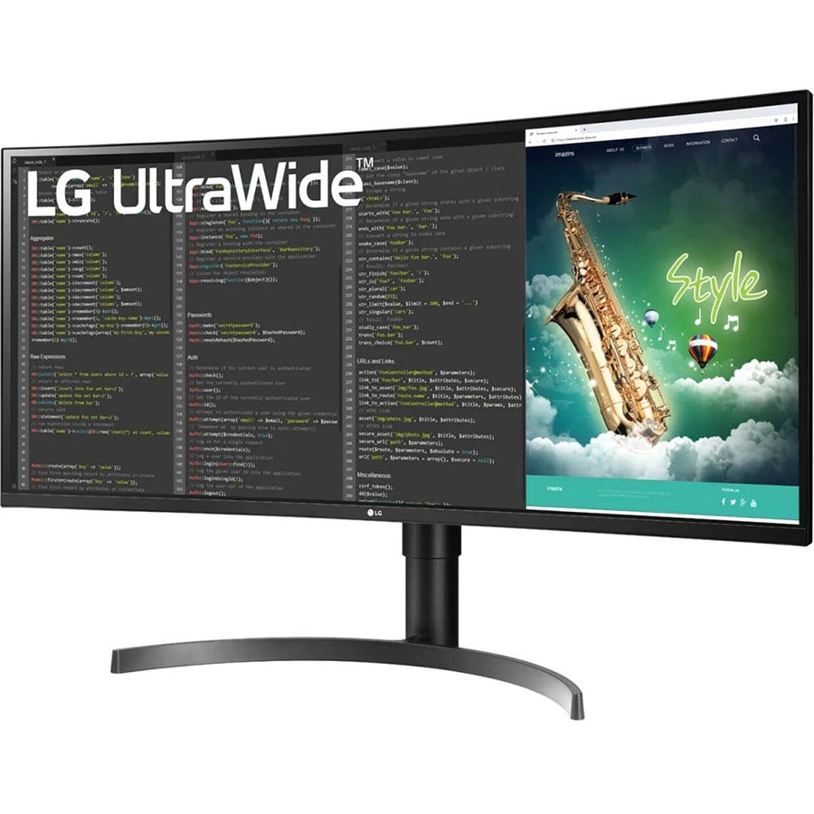 Lg Ultrawide 35Bn75Cn-B 35" Uw-Qhd Curved Screen Led Gaming Lcd Monitor - 21:9 - Textured Black, Black Hairline