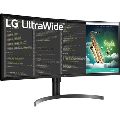 Lg Ultrawide 35Bn75Cn-B 35" Uw-Qhd Curved Screen Led Gaming Lcd Monitor - 21:9 - Textured Black, Black Hairline