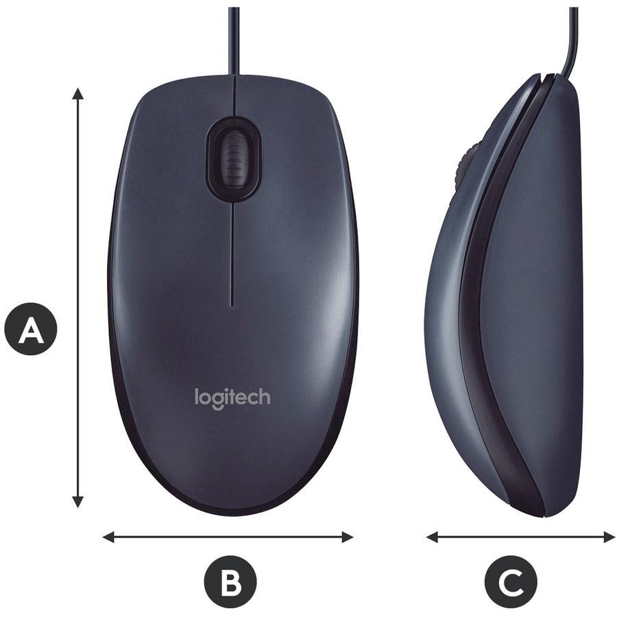 Logitech B110 Optical Usb Mouse Usb Type-A 800 Dpi