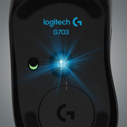 Logitech G G703 Lightspeed Wireless Gaming With Hero 25K Sensor Mouse Right-Hand Rf Wireless 25600 Dpi