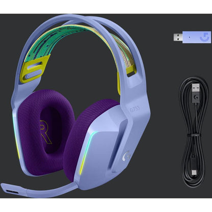 Logitech G G733 Wireless Headset Head-Band Gaming Bluetooth Lilac