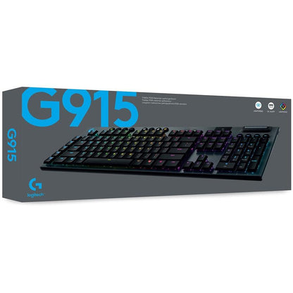 Logitech G G915 Lightspeed- Gl Clicky Keyboard Rf Wireless + Bluetooth English Black