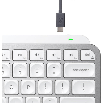 Logitech Mx Keys Mini Keyboard Rf Wireless + Bluetooth Qwerty Us English Aluminium, White