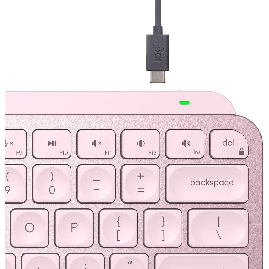 Logitech Mx Keys Mini Keyboard Rf Wireless + Bluetooth Qwerty Us English Rose