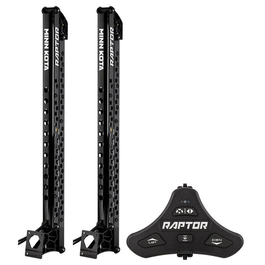 Minn Kota Raptor Bundle Pair - 10' Black Shallow Water Anchors w/Active Anchoring &amp; Footswitch Included
