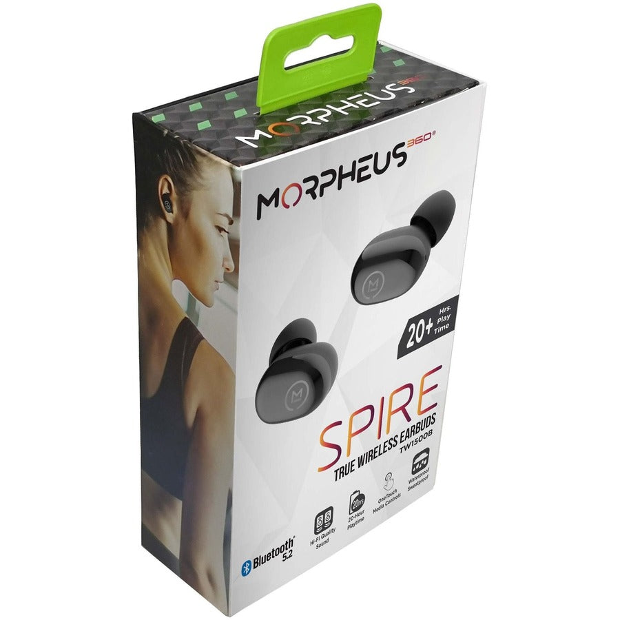 Morpheus 360 Spire True Wireless Earbuds - Bluetooth In-Ear Headphones With Microphone - Tw1500B
