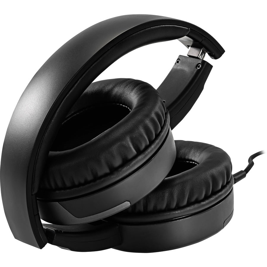 Msi Immerse Gh30 V2 Gaming Headset 'Black With Iconic Dragon Logo, Wired Inline Audio With