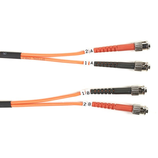 Om1 62.5/125 Multimode Fiber Optic Patch Cable - Ofnr Pvc, St To St, Orange, 5-M Bbx-Fo625-005M-Stst