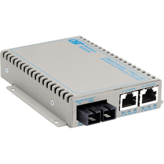 Omniconverter Se 10/100/1000 Poe+ Fast Ethernet Fiber Media Converter Switch Rj45 Sc Single-Mode 30Km 9383-1-21