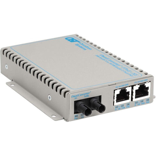 Omniconverter Se 10/100/1000 Poe+ Fast Ethernet Fiber Media Converter Switch Rj45 St Multimode 5Km 9380-0-21