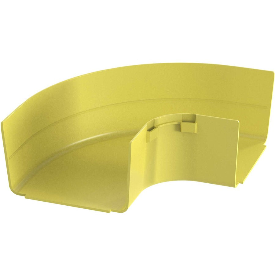 Panduit Fiberrunner&Reg; Horizontal Right-Angle, 90&Deg;, 6X4, Yellow