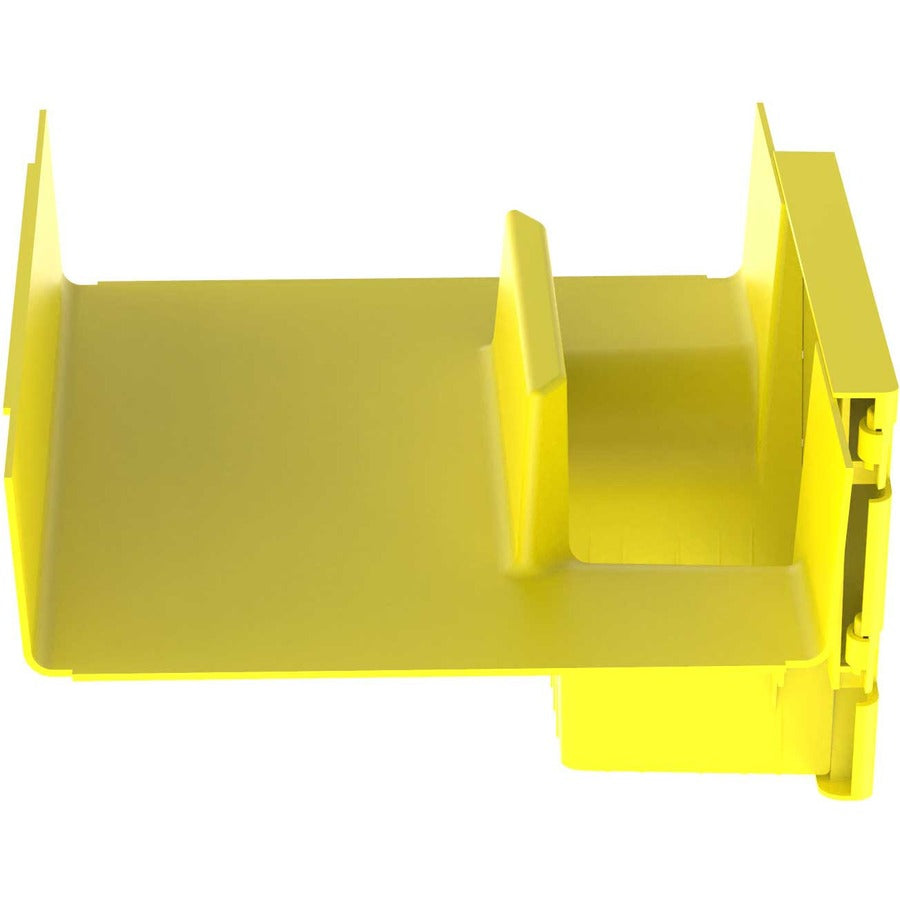 Panduit Fiberrunner&Reg; Vertical Tee, 90&Deg;, 12X4, Yellow