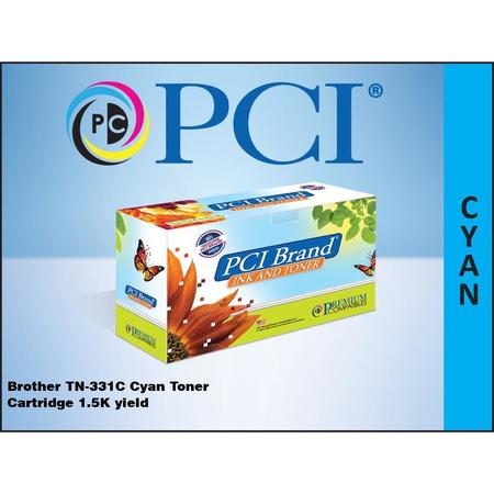 Pci Brand Compatible Brother Tn-331C Cyan Toner Cartridge 1500 Yld For Brother H