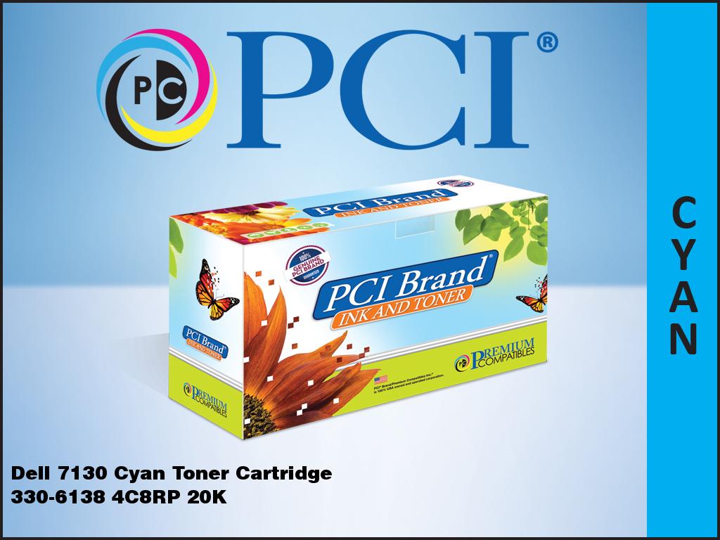 Pci Brand Compatible Dell 4C8Rp 330-6138 Xl Cyan Toner Cartridge 20000 Page Xl-Y