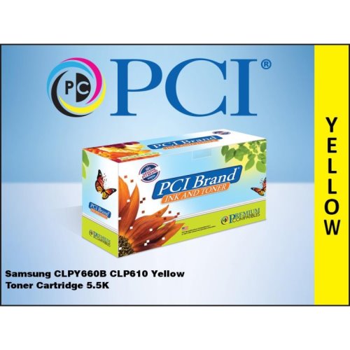 Pci Brand Compatible Hp St960A / Samsung Clp-Y660B Yellow Toner Cartridge 5.5K Y