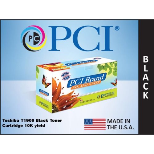 Pci Brand Compatible Toshiba T1900 Black Toner Cartridge 10K Yield For Toshiba E