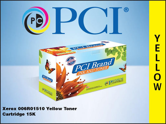 Pci Brand Compatible Xerox 006R01510 Yellow Toner Cartridge 15K Yld For Xerox 75