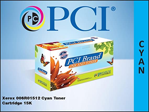 Pci Brand Compatible Xerox 006R01512 Cyan Toner Cartridge 15K Yld For Xerox 7525